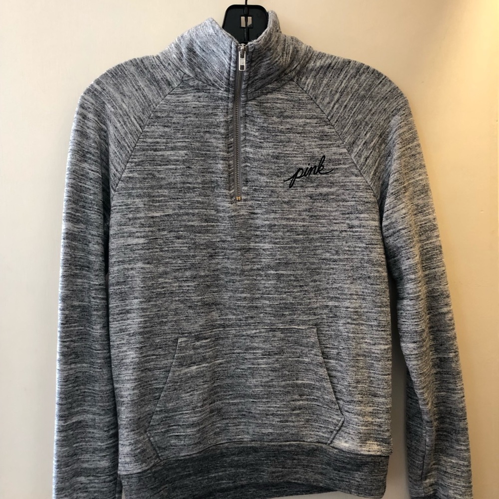 Pink quarter zip